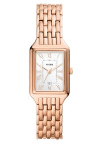 Fossil Dames Analoog horloge 'Raquel' rose-goud / zwart / wit One Size