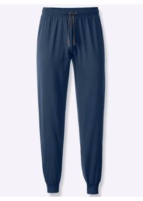 Heren Dameslegging, lang in donkerblauw ,maat 44/46, Witt, 100% Katoen