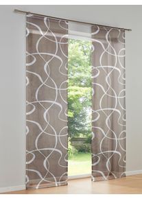 HEINE HOME unisex Schiebevorhang in taupe-wei&szlig; ,Gr&ouml;&szlig;e 245x60 cm, Witt, 100% Polyester