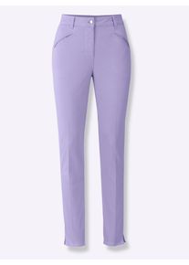 Heine Damen Röhrenhose mit Bügelfalten in lavendel ,Größe 36, Witt, 72% Baumwolle, 25% Polyester, 3% Elasthan