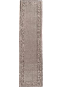 HEINE HOME unisex Hoogpolig tapijt in grijs ,maat 70x140 cm - rechthoekig, Witt, 100% Wol
