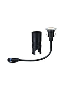 Paulmann Plug & Shine LED-gulvindbygningsarmatur Floor Mini EBL Enkelt spot IP67 3000K 2,5W Sølv