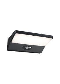 Paulmann Udendørs LED-vægarmatur Ronea Twilight-styret bevægelsessensor (IR) IP44 180x150mm 3000K 7,4W 400lm 230V Mørkegrå Aluminium