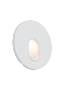Paulmann LED-vægindbygningsspots Wall rund 78mm 1,1W 65lm 230V 2700K Hvid
