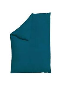 Schlafgut Bettdeckenbezug , Petrol , Textil , Uni , 135-140x200 cm , Textiles Vertrauen - Oeko-Tex®, AZO-frei, Bsci, Oeko-Tex® Standard 100, Oeko-Tex® Made IN Green , pflegeleicht, atmungsaktiv, bügelleicht, schadstoffgeprüft, weiche und anschmiegsame Oberfläche, bio , Heimtextilien, Bettwäsche & Leintücher, Bettwäsche, Jersey-bettwäsche