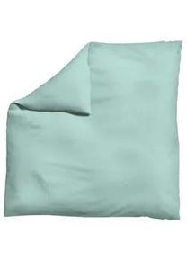 Schlafgut Bettdeckenbezug , Türkis , Textil , Uni , 200x200 cm , Textiles Vertrauen - Oeko-Tex®, AZO-frei, Bsci, Oeko-Tex® Standard 100, Oeko-Tex® Made IN Green , pflegeleicht, atmungsaktiv, bügelleicht, schadstoffgeprüft, weiche und anschmiegsame Oberfläche, bio , Heimtextilien, Bettwäsche & Leintücher, Bettwäsche, Jersey-bettwäsche