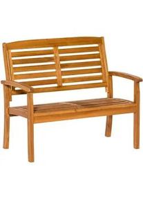 Merxx Gardenson Gartenbank , Akaziefarben , Holz , Akazie , massiv , 110x92x62 cm , Fsc , Holzmöbel, Sitzgelegenheiten Holz, Holzbänke, Gartenbänke Holz