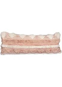 Xxxl Zierkissen , Creme, Rosa , Textil , Füllung: Polyester,Polyester , rechteckig , 95x35x15 cm , ISO 9001, Care & Fair, Global Recycled Standard (Grs), GoodWeave , hochwertige Qualität, mit Fransen , Heimtextilien, Wohntextilien, Kissen, Zierkissen