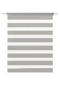 Xxxl Doppelrollo , Grau , Textil , Uni , 40x150 cm , Netzoptik , Heimtextilien, Vorhänge, Rollos, Doppelrollos