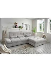 Livetastic Ecksofa , Grau , Textil , Uni , Füllung: Schaumstoff , Ottomane rechts, L-Form , 300x196 cm , Made in Eu , Liegefunktion, seitenverkehrt erhältlich, Schlafen auf Sitzhöhe, Rücken echt, Armteil links, Armteil rechts , Wohnzimmer, Sofas & Couches, Wohnlandschaften, Ecksofas mit Schlaffunktion