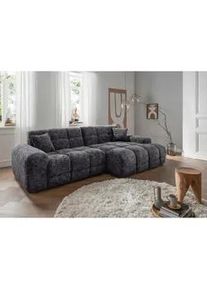 Livetastic Ecksofa , Schwarz , Textil , Füllung: Schaumstoff , Ottomane rechts, L-Form , 301x152 cm , Made in Eu , seitenverkehrt erhältlich, Rücken echt, Armteil links, Armteil rechts , Wohnzimmer, Sofas & Couches, Wohnlandschaften, Ecksofas