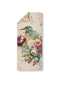 Xxxl Sporthandtuch , Multicolor, Sandfarben, Beige , Textil , Vogel , 75x180 cm , Oeko-Tex® Standard 100 , saugfähig, schnelltrocknend , Heimtextilien, Badtextilien, Handtücher