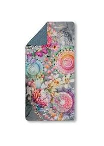 Xxxl Sporthandtuch , Grau, Multicolor , Textil , Mandala , 50x100 cm , Oeko-Tex® Standard 100 , saugfähig, schnelltrocknend , Heimtextilien, Badtextilien, Handtücher