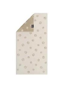 Cawö Cawoe Duschtuch , Beige , Textil , Streifen , 80x150 cm , Textiles Vertrauen - Oeko-Tex®, Made in Germany, Oeko-Tex® Standard 100 , saugfähig, Aufhängeschlaufe, strapazierfähig, durchgefärbt, hochwertige Qualität , Heimtextilien, Badtextilien, Duschtücher