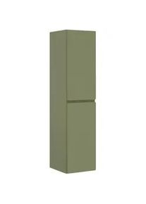 Welnova Hochschrank , Grün , Glas , 4 Fächer , 35x150x33 cm , FSC Mix , hängend , Badezimmer, Badmöbel, Midischränke