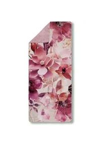 Xxxl Sporthandtuch , Multicolor, Bordeaux, Sandfarben, Beige , Textil , Blume , 75x180 cm , Oeko-Tex® Standard 100 , saugfähig, schnelltrocknend , Heimtextilien, Badtextilien, Handtücher