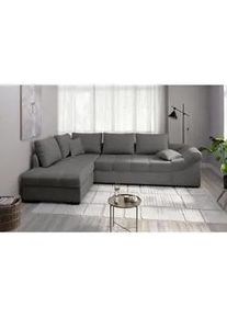 Mid.you Eckschlafsofa , Graubraun , Textil , Buche , Uni , Füllung: Schaumstoff,Schaumstoff , 298x202 cm , Made in Eu , Liegefunktion, Rücken echt, Armteil rechts , Wohnzimmer, Sofas & Couches, Schlafsofas, Sonstige Schlafsofas