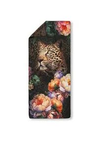Xxxl Sporthandtuch , Multicolor, Schwarz , Textil , Tier , 75x180 cm , Oeko-Tex® Standard 100 , saugfähig, schnelltrocknend , Heimtextilien, Badtextilien, Handtücher