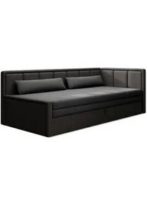 Mid.you Récamiere , Anthrazit, Schwarz , Textil , 214x77x82 cm , Wohnzimmer, Sofas & Couches, Sofas, Recamieren