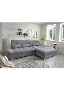 Livetastic Ecksofa , Dunkelgrau , Textil , Uni , Füllung: Schaumstoff , Ottomane rechts, L-Form , 300x196 cm , Made in Eu , Liegefunktion, seitenverkehrt erhältlich, Schlafen auf Sitzhöhe, Rücken echt, Armteil links, Armteil rechts , Wohnzimmer, Sofas & Couches, Wohnlandschaften, Ecksofas mit Schlaffunktion