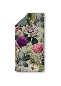 Xxxl Sporthandtuch , Grün , Textil , Blume , 50x100 cm , Oeko-Tex® Standard 100 , saugfähig, schnelltrocknend , Heimtextilien, Badtextilien, Handtücher