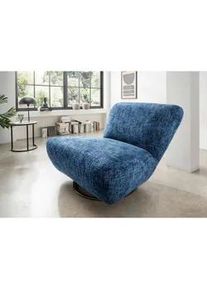 Livetastic Xxl-Sessel , Blau , Textil , Uni , 95x77x94 cm , Made in Eu , Stoffauswahl, erweiterbar (Typenauswahl), Sitzfläche 360° drehbar , Wohnzimmer, Sessel, XXL-Sessel