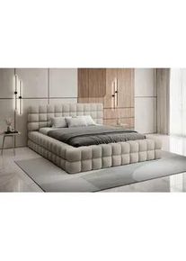 Mid.you Polsterbett , Taupe , Holz , Kiefer , 180x200 cm , Schlafzimmer, Betten, Polsterbetten