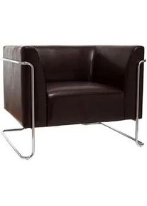 Mid.you Designsessel , Dunkelbraun , Textil , 88x74x74 cm , Wohnzimmer, Sessel, Sonstige Sessel