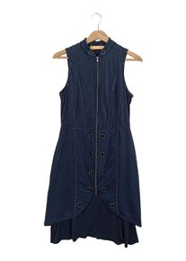 Biba Sommerkleid Blau Gr. 36 S Elegant Midikleid Reißverschluss