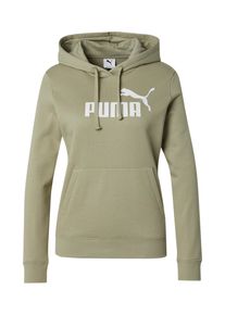 Puma Kvinnor Sport sweatshirt 'Ess No. 1' khaki / vit Storlek XS