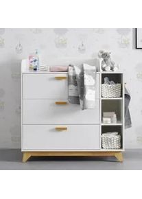 Wickelkommode Milan Weiß MDF