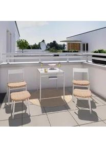 Balkonset Moni Naturfarben/Beige, 5-teilig