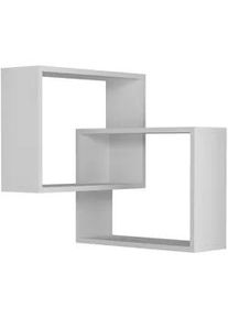 Eckregal RING Weiß ca. 60x68x20 cm