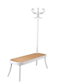 Coat Rack Bench Porte-manteau avec banc Design viennois GTV Blanc