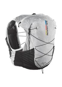 Salomon ADV Skin Cross Season Race Flag Trail running backpack (15 l - L, grey)