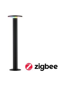 Paulmann LED Bollard luminaire Smart Home Zigbee 3.0 Plate IP44 cylindrical 600mm RGBW+ 5W 200lm 230V Anthracite Metal/Plastic