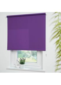 Liedeco Seitenzugrollo »Uni«, Lichtschutz, mit Bohren, freihängend, Welle 36 mm stabiler Kettenzug