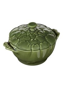 Staub Ceramique Cocotte 13 cm, Artichaut, Basilic, Céramique