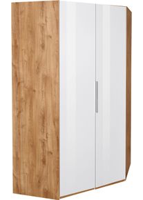 wimex Eckkleiderschrank »Level by fresh to go« mit Glastüren in braun, Größe B/H/T: 216 cm