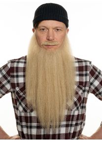 Set di barba da boscaiolo con barba e baffi
