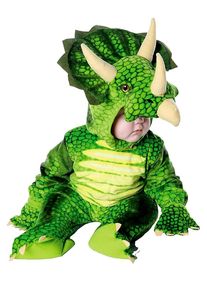 Costume da triceratopo verde per bambini
