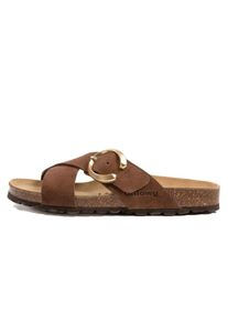 billowy Leren slippers bruin - 55% | Maat: 38 |