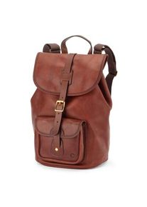 Croots Lederrucksack Braun