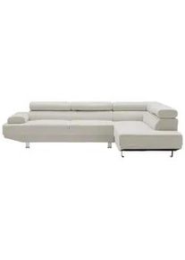 Wohnlandschaft Emely Beige Webstoff