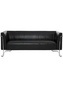 Mid.you 3-Sitzer-Sofa , Schwarz , Textil , 179x71x74 cm , Rücken echt , Wohnzimmer, Sofas & Couches, Sofas, Textilsofas