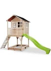 EXIT Toys Spielturm , Naturfarben , Holz , Zeder , 190x269x391 cm , EN 71, CE, FSC 100% , Freizeit & Co, Gartenspielzeug, Spieltürme