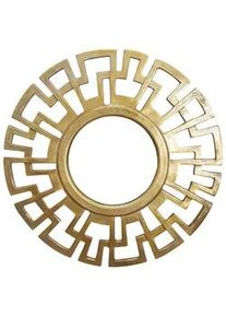 Mid.you Wandspiegel , Goldfarben , Glas , rund , 60x60x2.5 cm , Garderobe, Garderobenspiegel