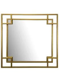 Mid.you Wandspiegel , Goldfarben , Glas , quadratisch , 60x60x3 cm , Garderobe, Garderobenspiegel
