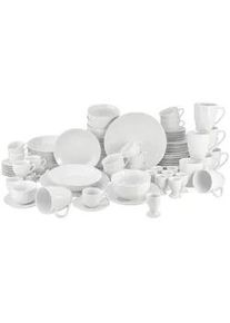 Xxxl Kombiservice , Weiß , Keramik , 80-teilig , 200 ml,200 ml,100 ml,300 ml,400 ml , 48x35x57 cm , Geschirr, Geschirrsets, Kombiservice