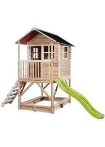 EXIT Toys Spielhaus EXIT Loft 500 , Naturfarben, Kernbuche , Holz , Zeder , 190x253x329 cm , Fsc, EN 71 , Freizeit & Co, Gartenspielzeug, Spieltürme